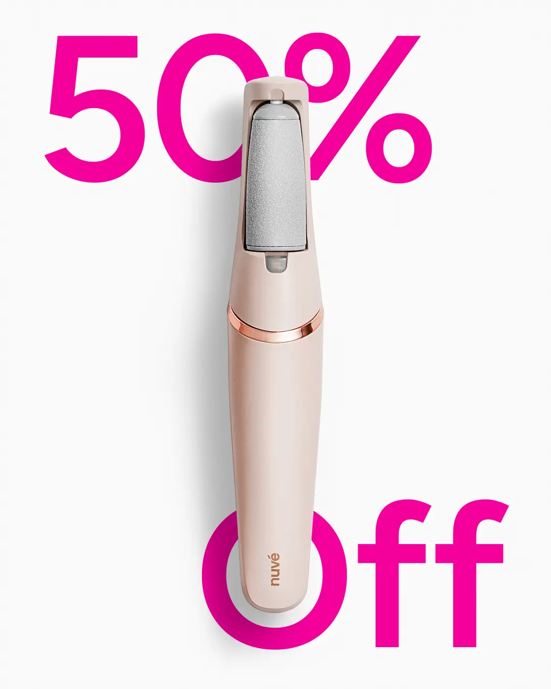Nuvé Silk 3 Pro electric callus remover with 50% off discount offer